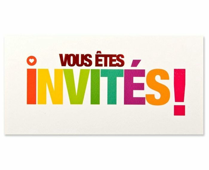 Inspiration mariage multicolore : les faire parts - 4
