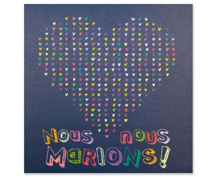 Inspiration mariage multicolore : les faire parts - 5