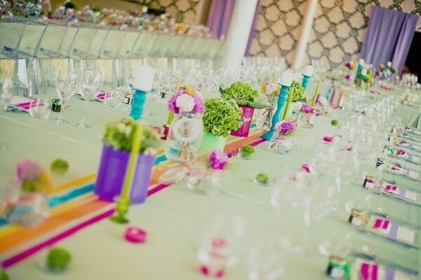 Inspiration mariage multicolore : la décoration - 8