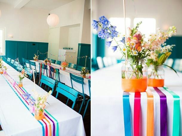Inspiration mariage multicolore : la décoration - 16