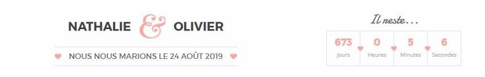 Combien de jours reste-il à votre compteur de mariage ? 1