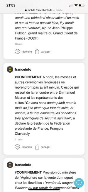 Mariage et coronavirus - 1