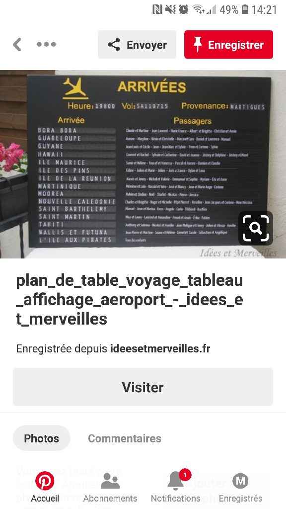 Mariage thème voyage - 1