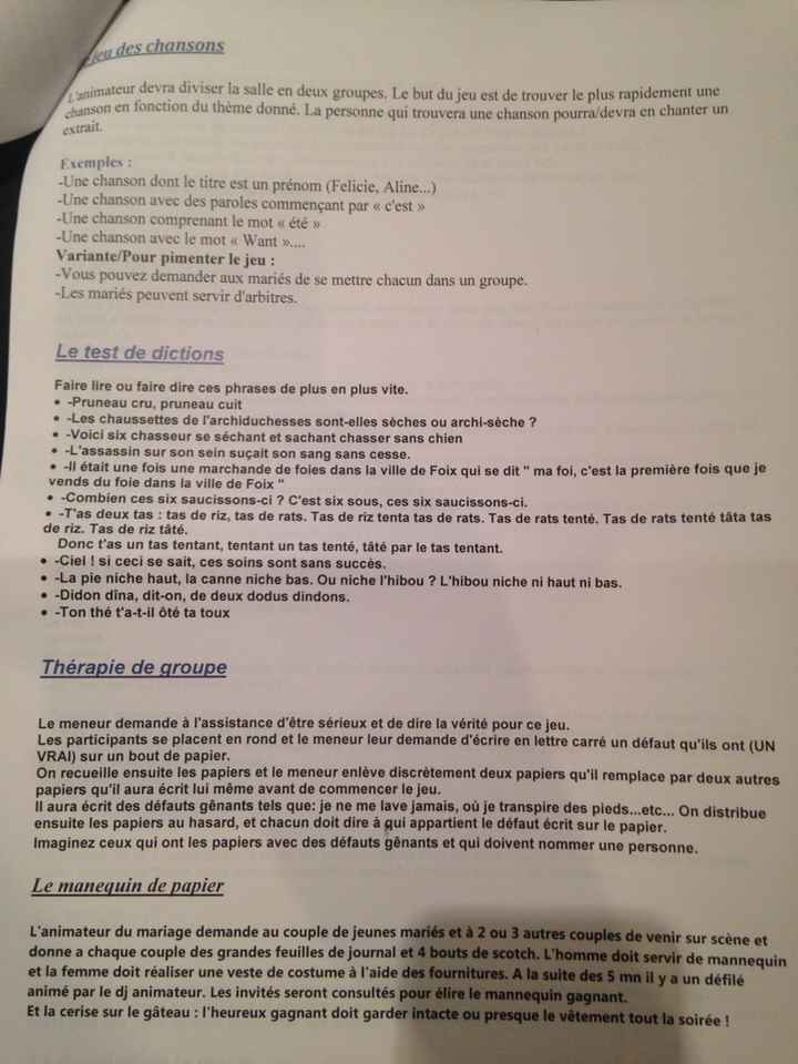 Idée de jeux pendant le repas ?? au secours !!! - 2