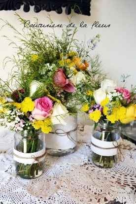 déco table coloré champêtre 