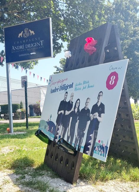 Panneau de bienvenue + allée cérémonie laïque 1