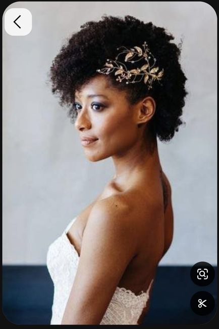 Coiffure sur cheveux crépus court 2