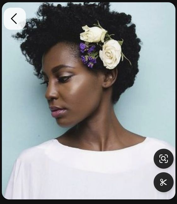 Coiffure sur cheveux crépus court 6