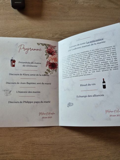 Livret de Cérémonie 2