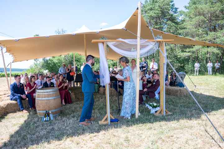 Cérémonie laïque sous tivoli/barnum/tente - 2