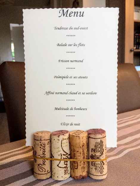 Support de nos menus