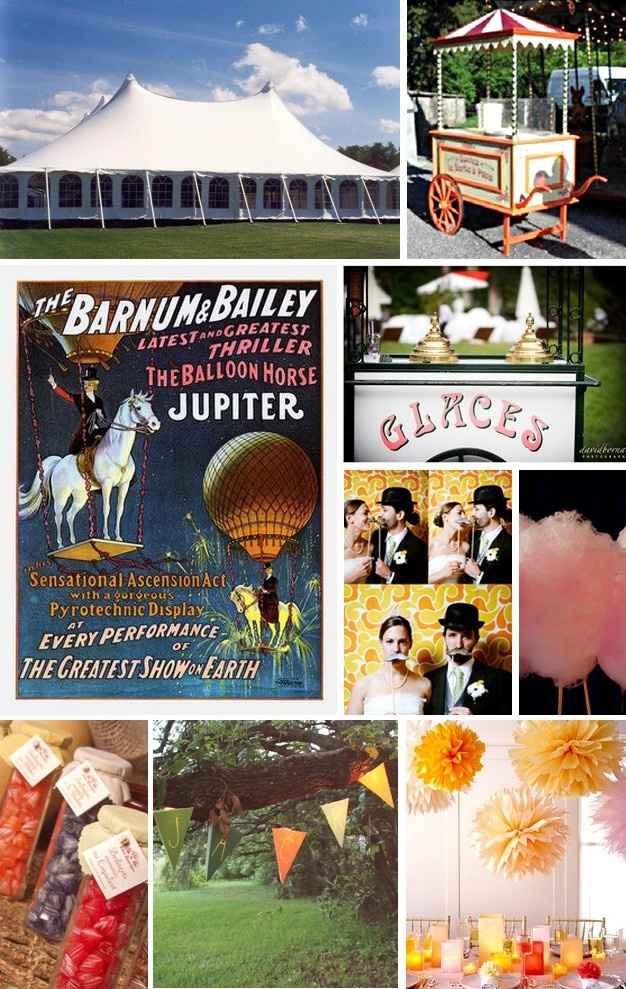 Thème de mariage fête foraine