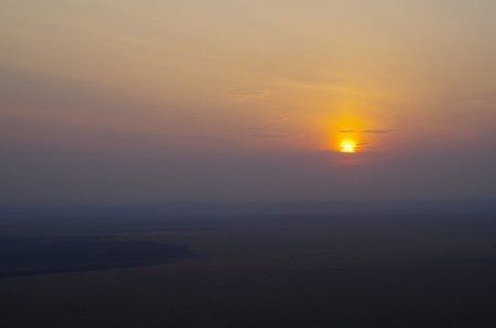 Montgolfière au dessus du Serengeti