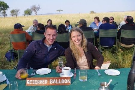 Montgolfière au dessus du Serengeti