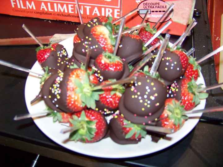 Un beau dessert chocolaté