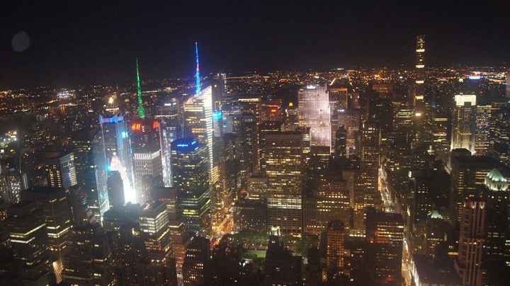 Vue de l'Empire state Building 86th étage de nuit