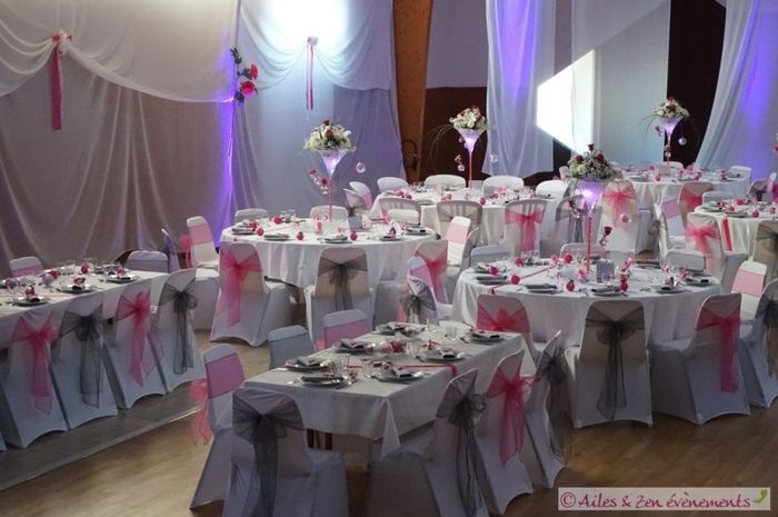 Blanc argent et rose 