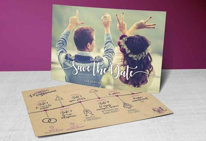 Que penses-tu du save the date ? - 1