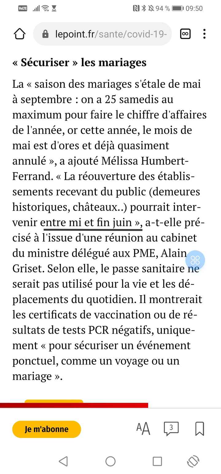 Pass sanitaire entre mi ou fin juin - 1