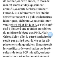 Pass sanitaire entre mi ou fin juin - 1