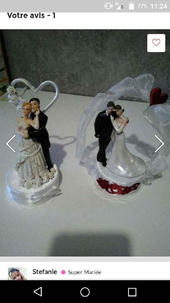 Figurines gâteau de mariage - 1