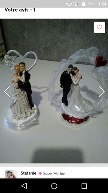 Figurines gâteau de mariage - 1