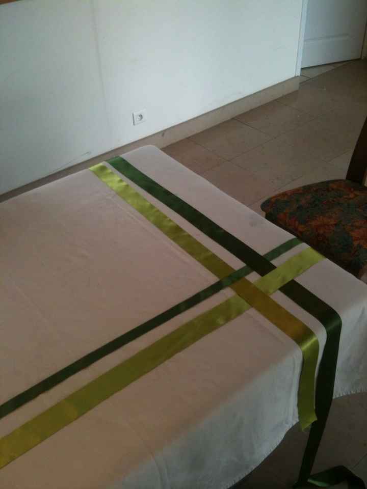 Décoration de table avec rubans en satin  - 1