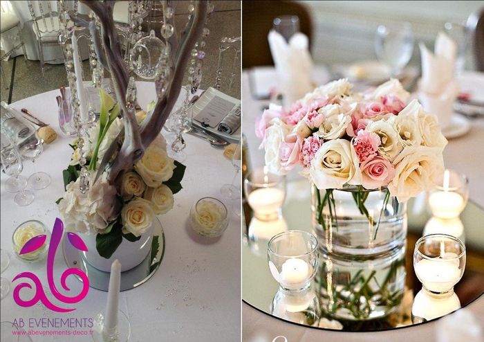 idée centre table pour mariage chic 