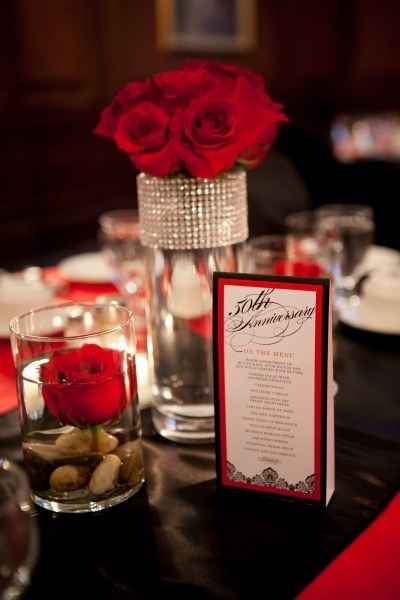 Thème romantique couleur rouge et blanc - 1