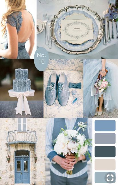 ⭐️ Mariage en couleur [ Bleu gris ] ⭐️ 17