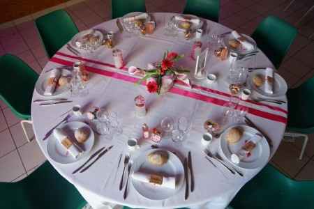 Table gourmandise fuchsia 
