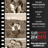 Save the date thème cinéma