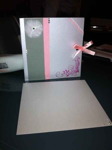  nos Faire part ( blanc gris et rose )
