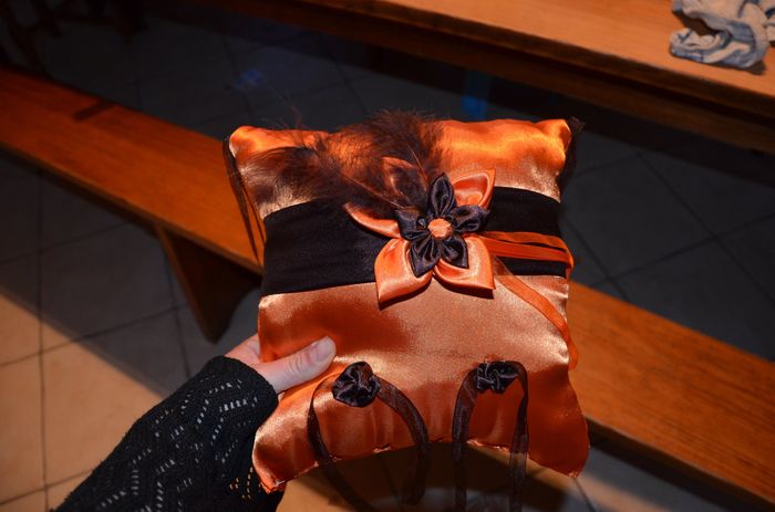 Coussin d'alliances fait maison