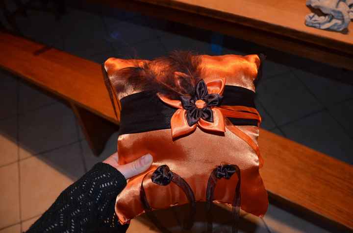 Coussin d'alliances fait maison