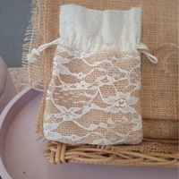 Pochettes pour dragées et étiquettes rondes adhésives - 3