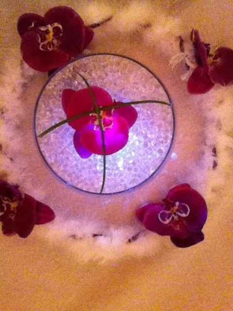 vase centre de table + couronne