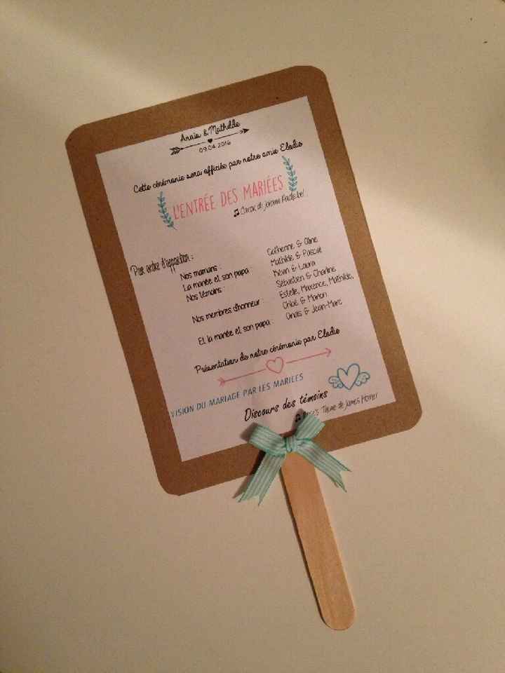 Programme journée mariage - 1