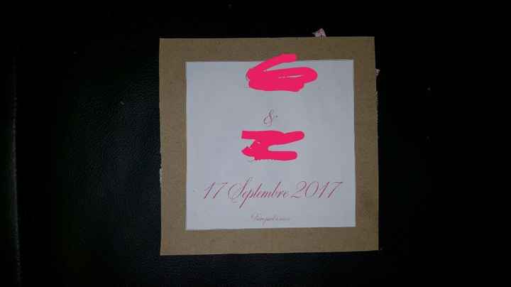 Save the date ! notre ébauche fait aujourd'hui - 2