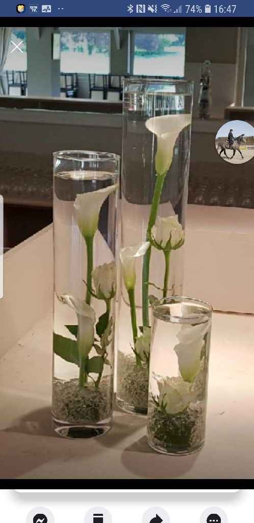 Centre de table 3 vases - 1