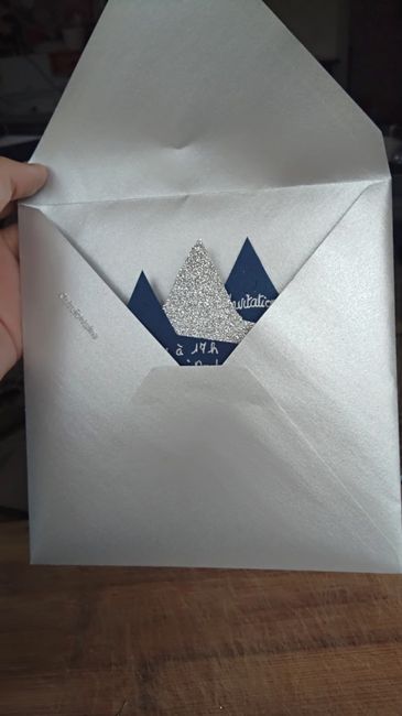 Faire-part dans l'enveloppe