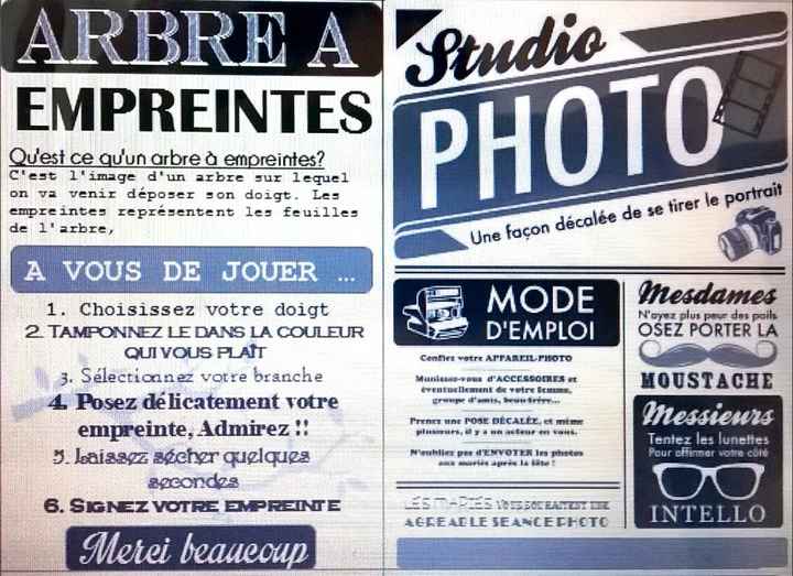 panneau arbre a empreintes et photobooth 