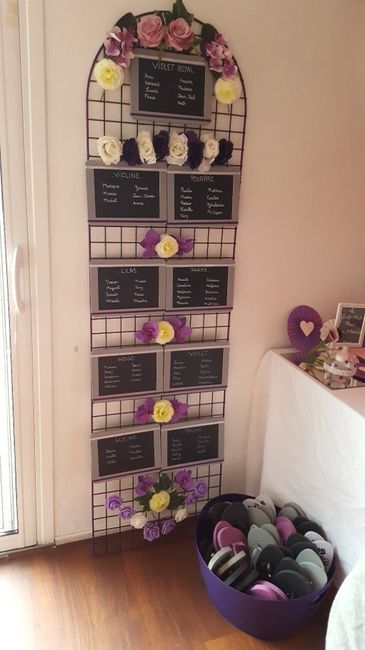 PLAN DE TABLE ET TONGS