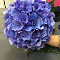 Bouquet mariée bleu/blanc - 1