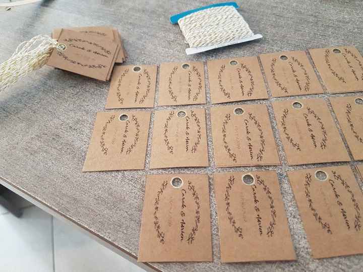 étiquettes pour les étuis à dragée. - 1