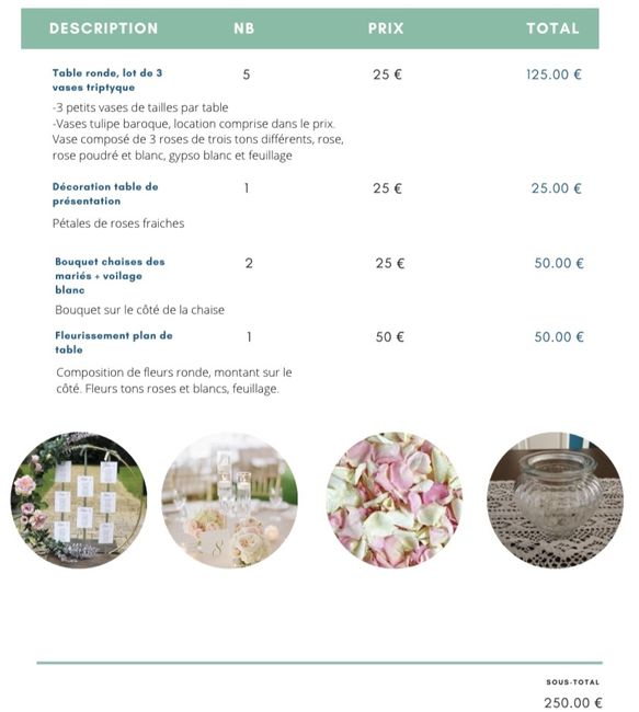 Devis fleuriste - 5
