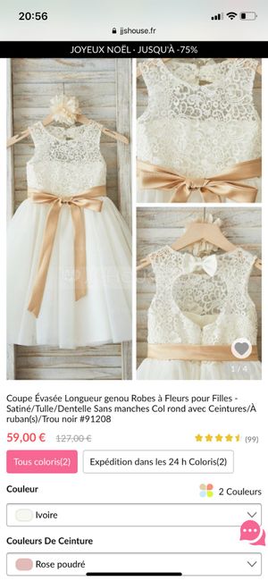 Robe demoiselle d'honneur enfant 4