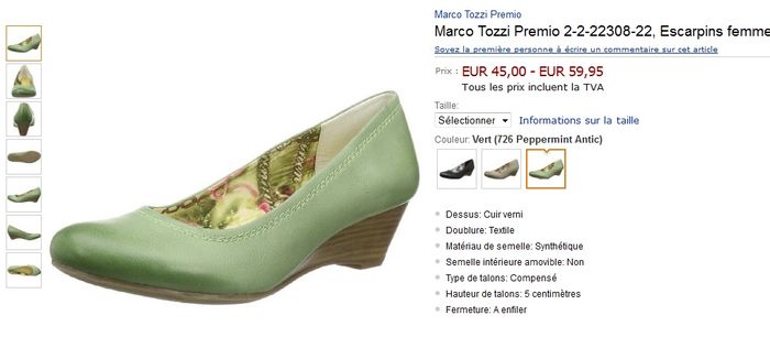 escarpins vert