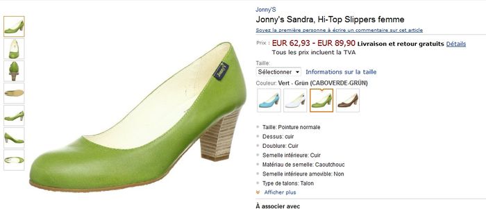 escarpins vert