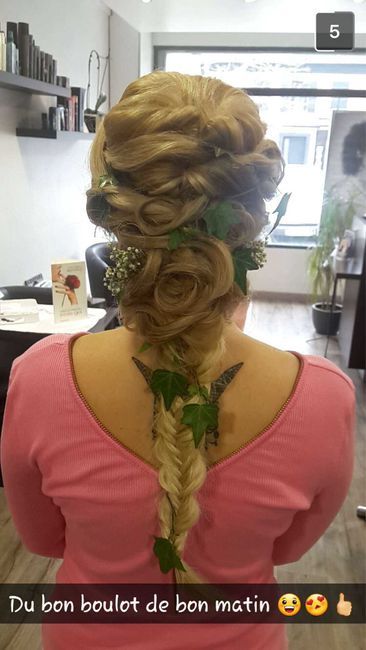 Ma coiffure pour le jour j - 1